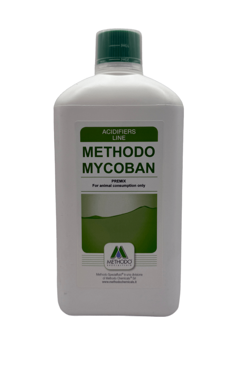 Methodo Mycoban 1L is an antimycotoxin and fungal treatment for poultry, camels, cattle, calves and sheep
