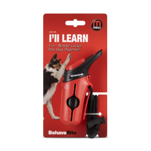 Mikki 3-In-1 Whistle Clicker Poo Bag Dispenser