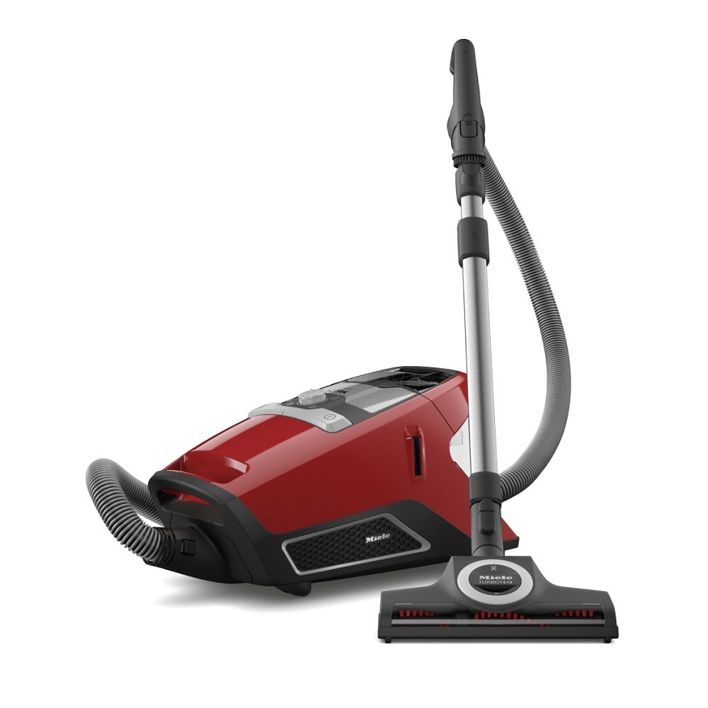 Miele 12034070 Blizzard CX1 Cat and Dog Bagless Cylinder Vacuum Cleaner with HEPA Lifetime Filter, 890W PowerLine Motor and TurboTeQ Turbobrush for Pet Owners - Mango Red
