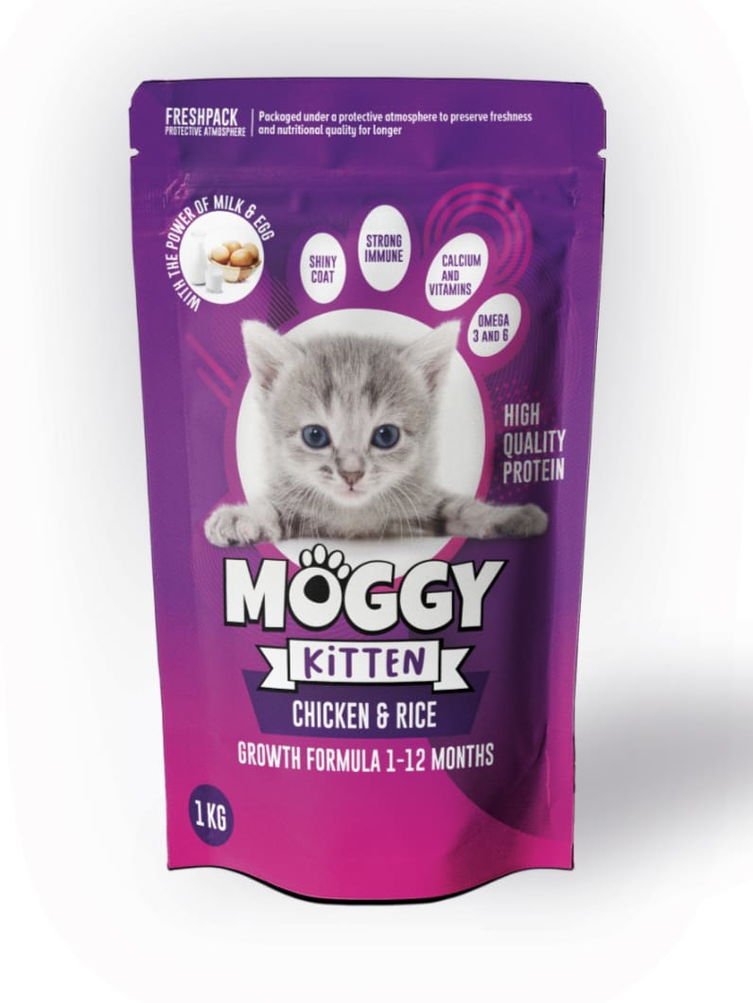 Moggy Kitten Cat Food-Chicken & Rice (1kg)