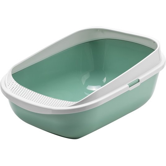 Moderna Mega Step-Cat Litter Tray 65.6 X 48.2 X 28.5 Cm-Green