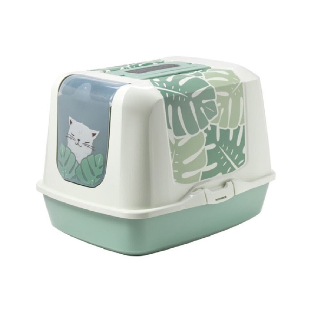 Moderna Eden Trendy Cat Litter Box, Large, Green