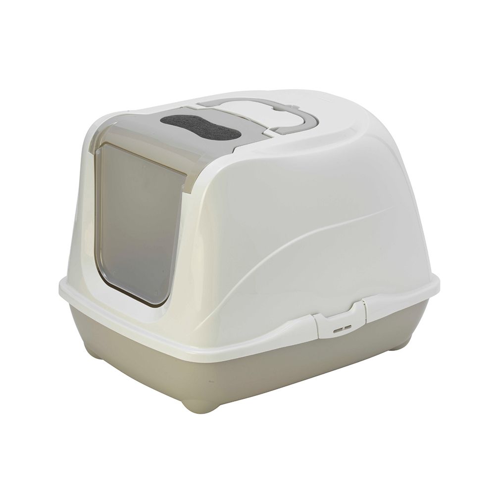 Moderna Flip Cat Enclosed Cat Litter Box - Warm Grey