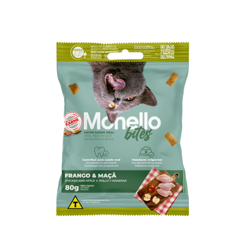 Monello Bites Oral Health- Chicken & Apple (80g)