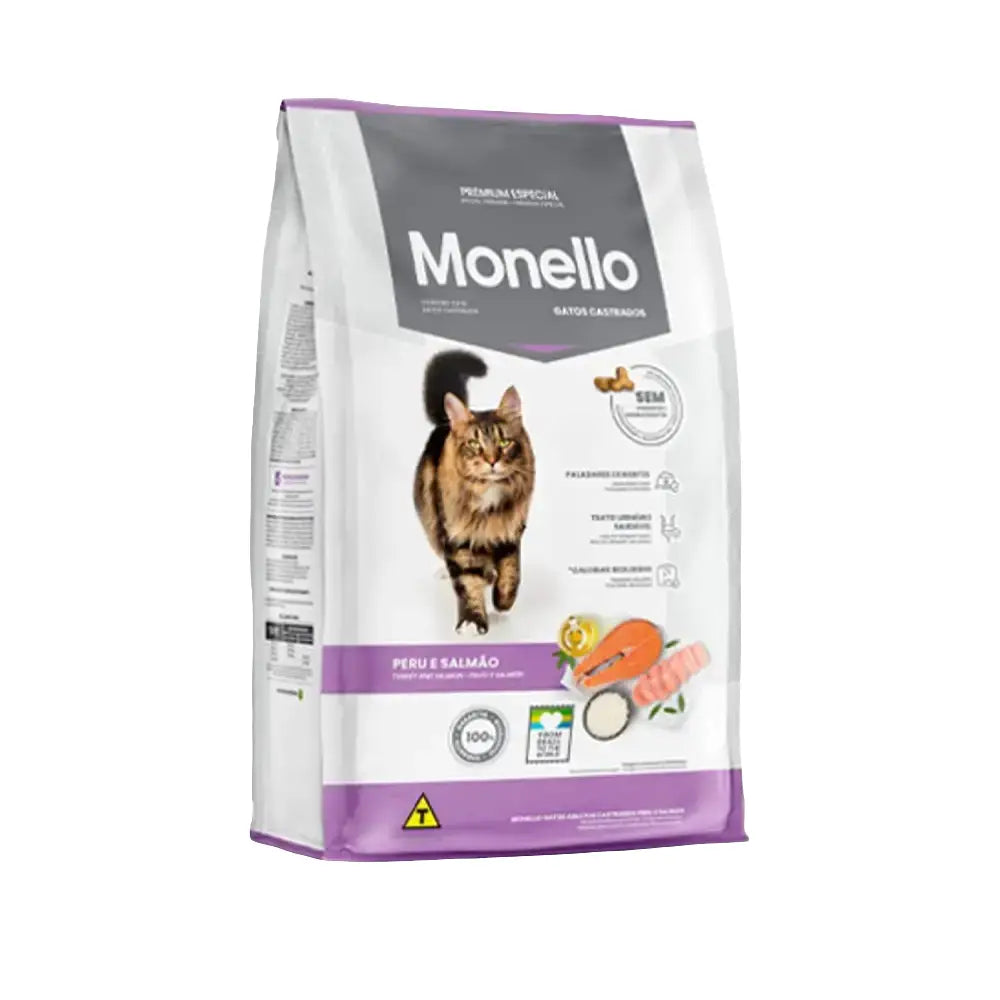 Monello Sterilized Cat Food – Turkey & Salmon – 1 kg
