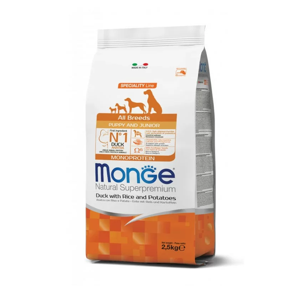 Monge Fresh Duck Chunks in Loaf Canned Dog Food - 400 g