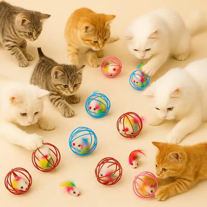 Cat Ball Toy Mouse Cage