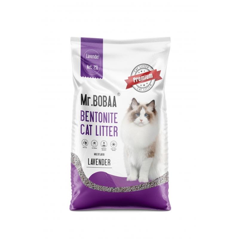 Mr Bobaa Clumping Cat Litter - Lavender - 25L