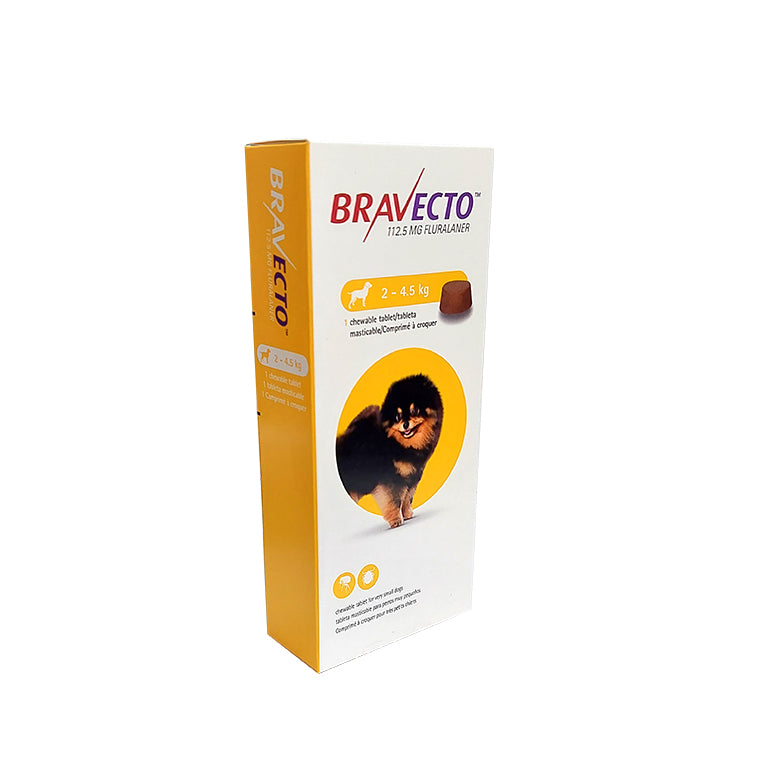 Flea and Tick Treatment for extra small dogs 2-4.5kg (1 x chew)