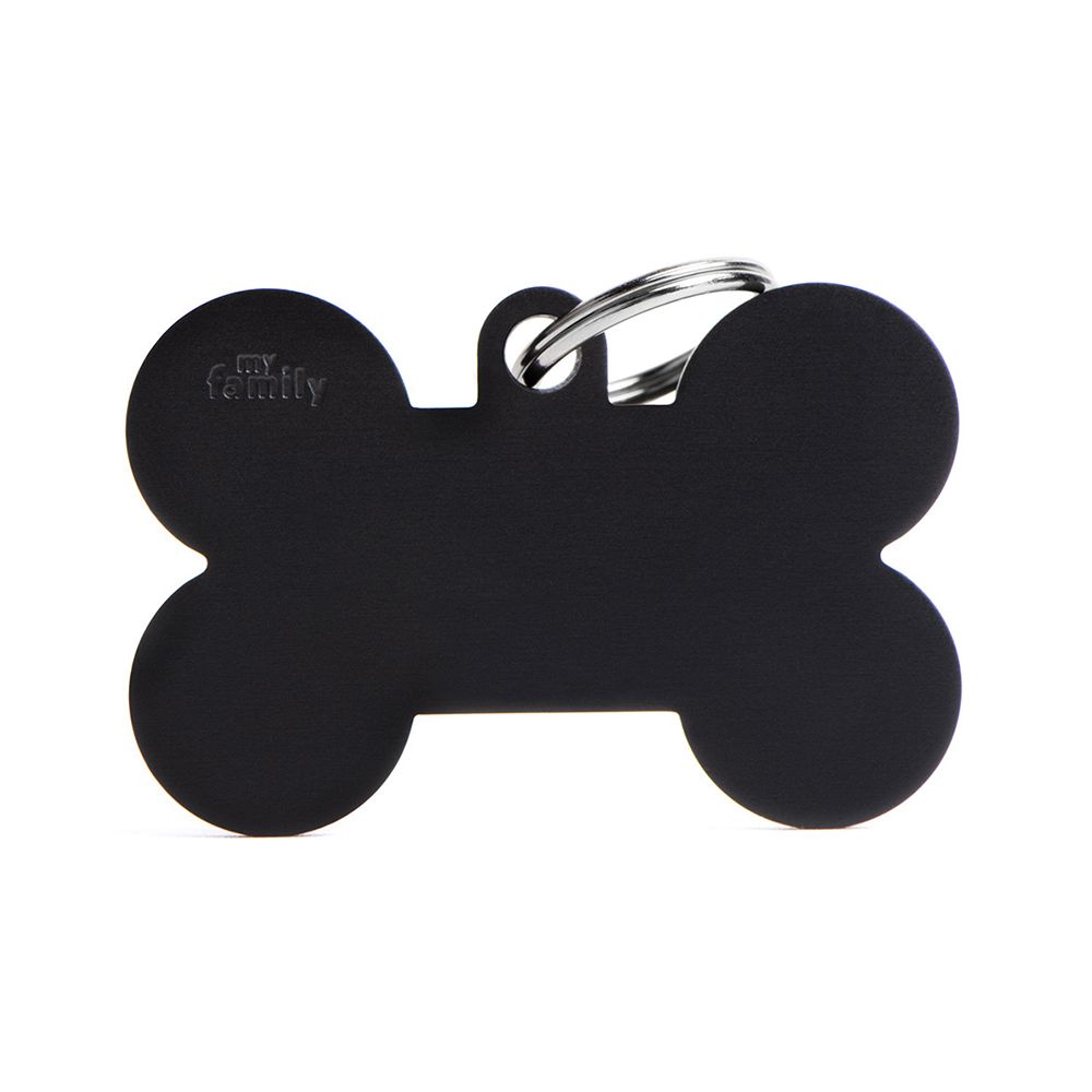 MyFamily Basic Collection Bone in Aluminum Pet ID Tag - XLarge