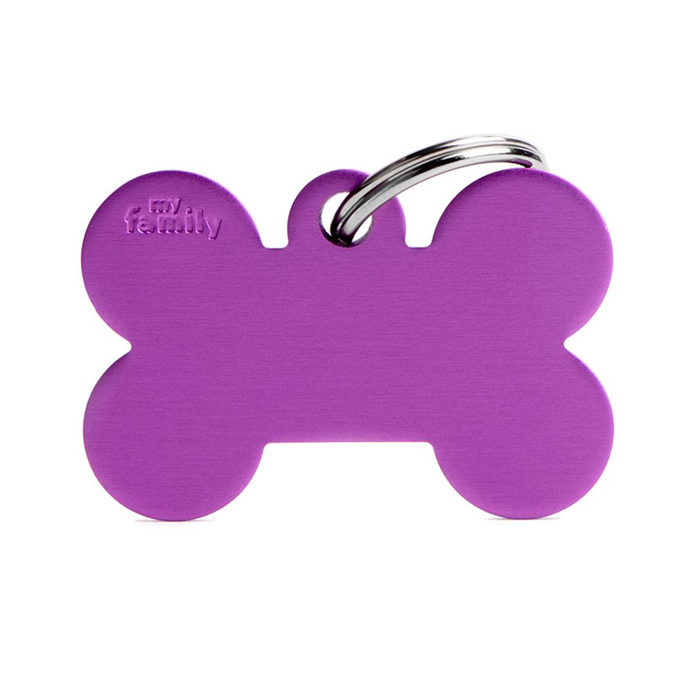 MyFamily Basic Collection in Aluminum Pet ID Tag - Large