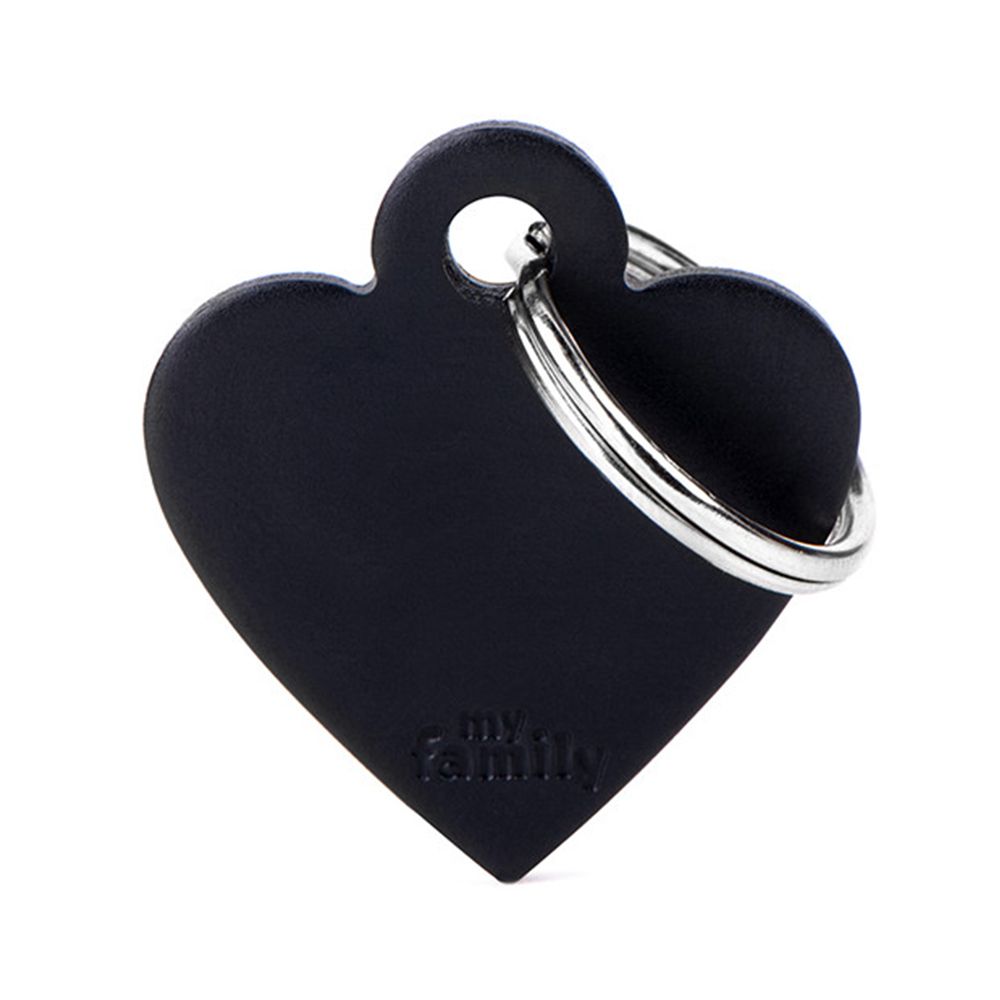 MyFamily Basic Collection Small Heart in Aluminum Pet ID Tag