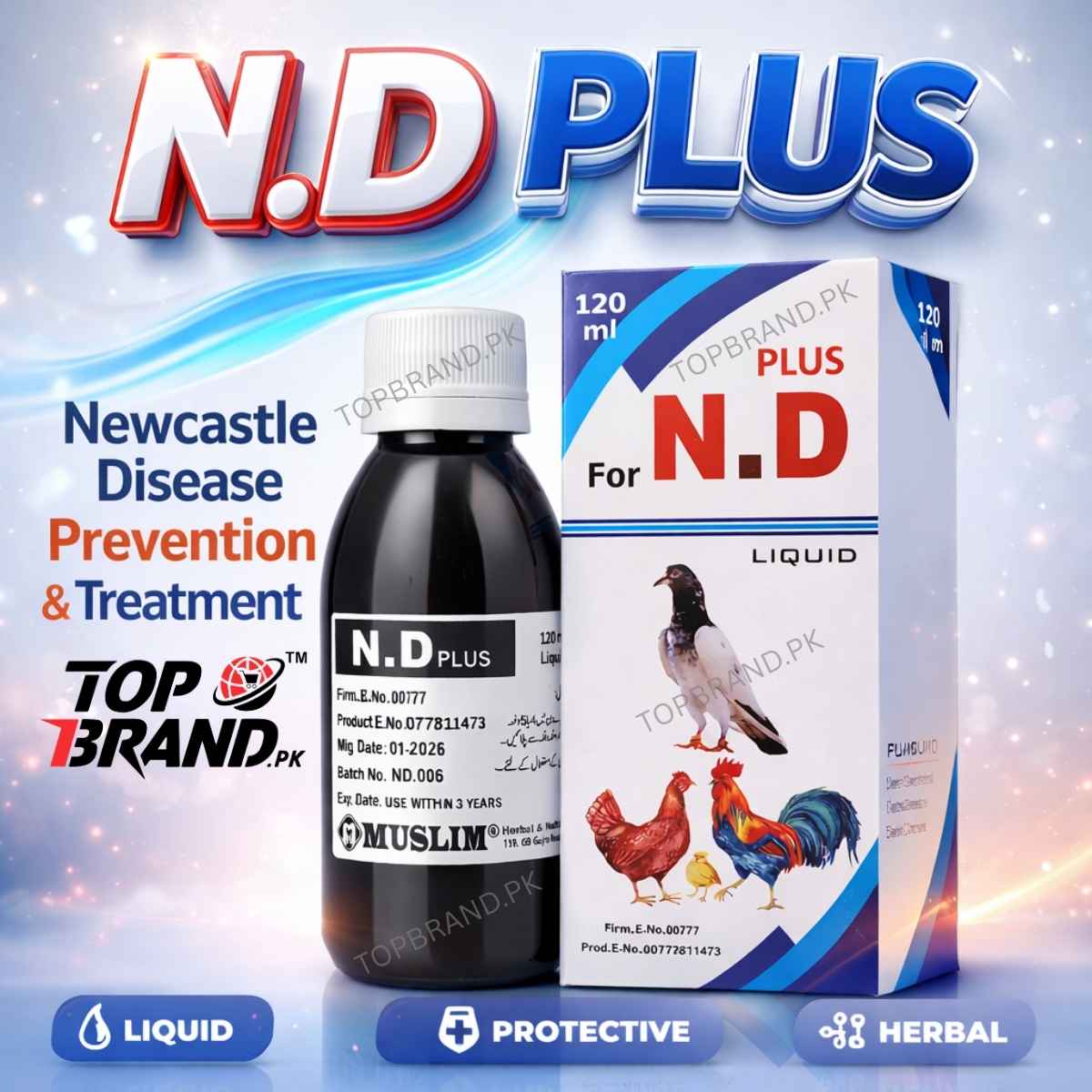 N.D Plus for Ranikhet Disease 120ml