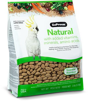 Zupreem Natural Avian Diet Large Parrots 3 lbs (1.36 kg)