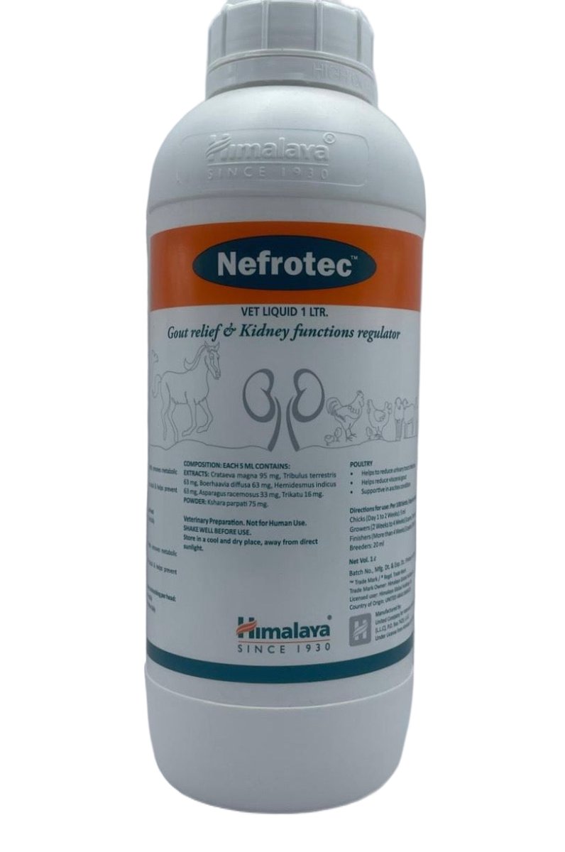 Nefrotec 1 Liter Urinary anti-inflammatory, for the prevention of gout in animals