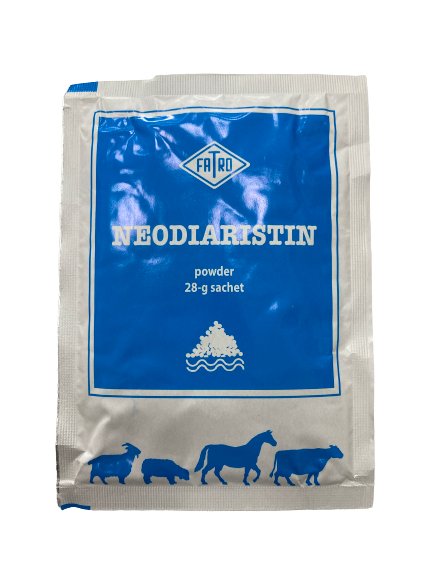 Neodiaristin powder 28gm for treating diarrhea in calves, foals, goats and young sheep