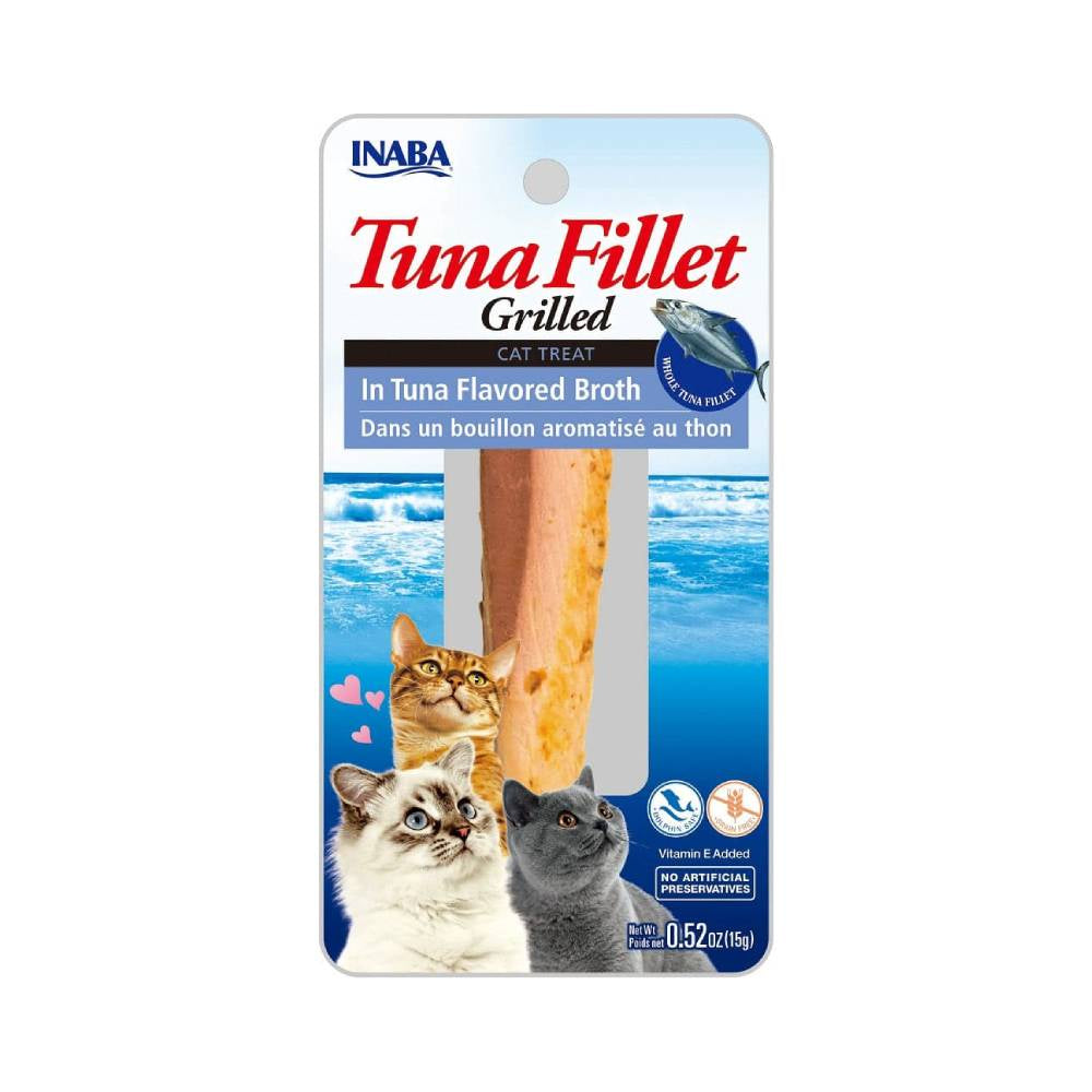 Inaba Grilled Tuna Fillet in Tuna Broth | Grain-Free Cat Treat 15g