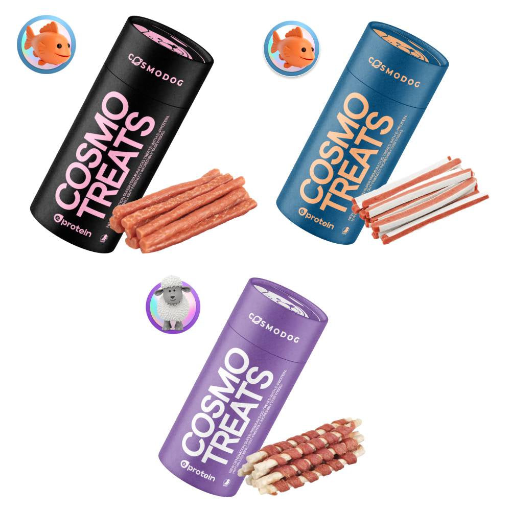 Cosmopet CosmoDog Treats Tube 150g – Insect Protein, Hypoallergenic & Sustainable | 3 Variants