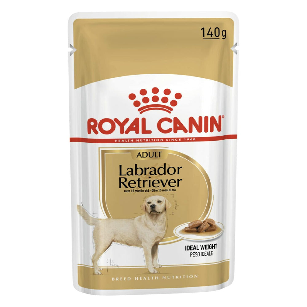 Royal Canin Labrador Adult Wet Dog Food — Breed Health Nutrition Pouches (140g / 10-Pack)