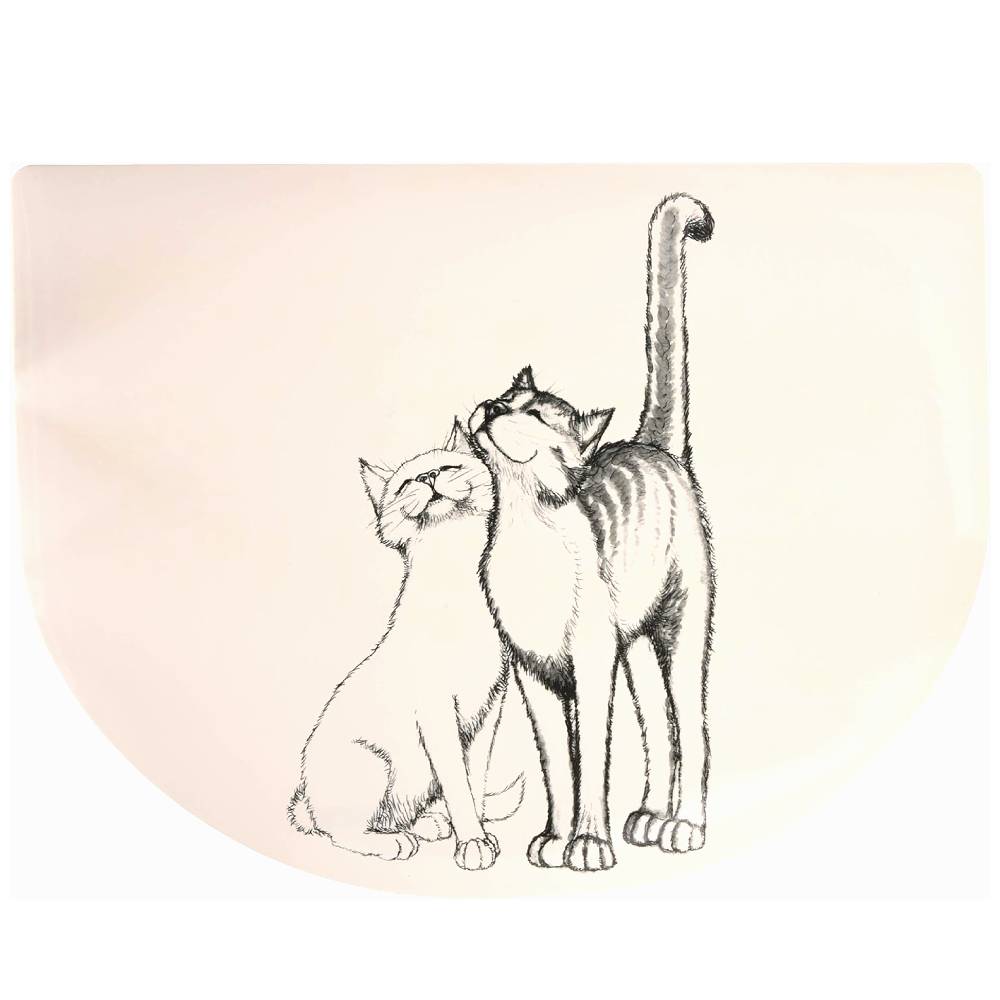 Trixie - Place Mat 'Pussy Cat' for Cats White