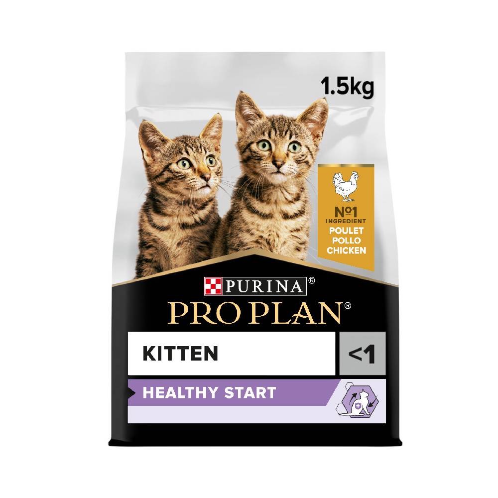 Purina Pro Plan Kitten Healthy Start Dry Cat Food with Chicken, 1.5 kg