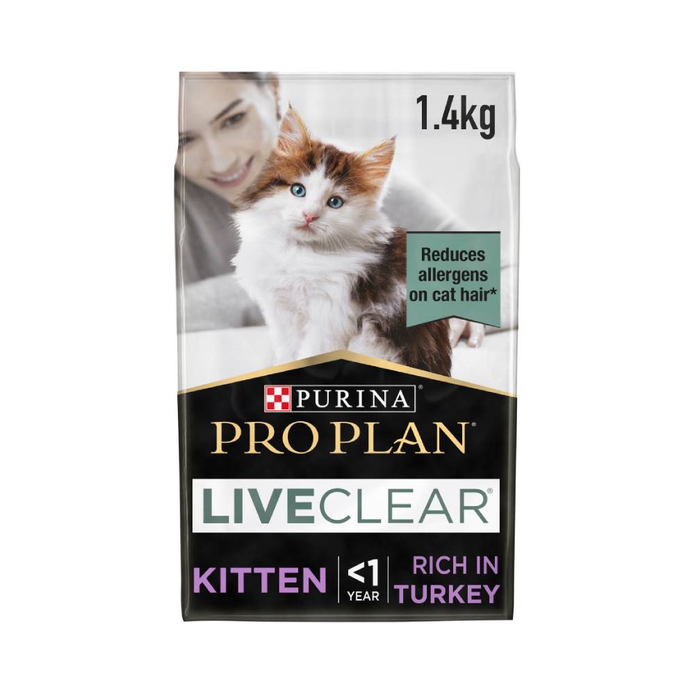 Purina Pro Plan Liveclear Kitten, Allergen Reducing Turkey - 1.4Kg