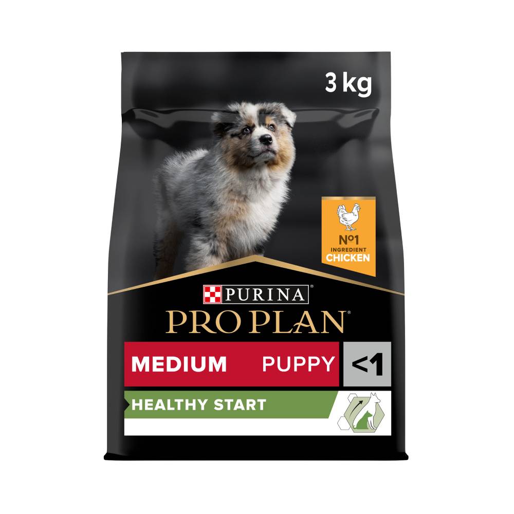 Purina Pro Plan Healthy Start Medium Puppy, Dry Dog food with Chicken, 3 kg