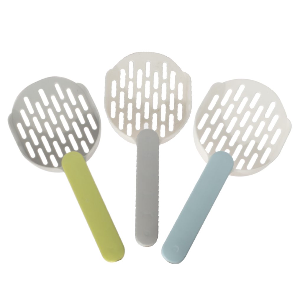 Cat Litter Sifter Shovel - Ergonomic Scoop with Corner Reach & Easy Clump Removal
