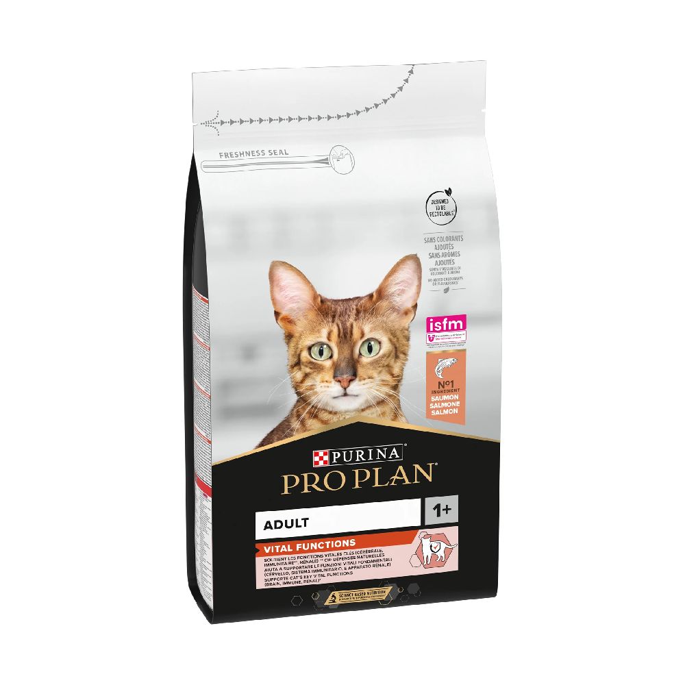 Purina Pro Plan Adult Vital Functions Everyday Dry Cat Food with Salmon, 1.5 kg