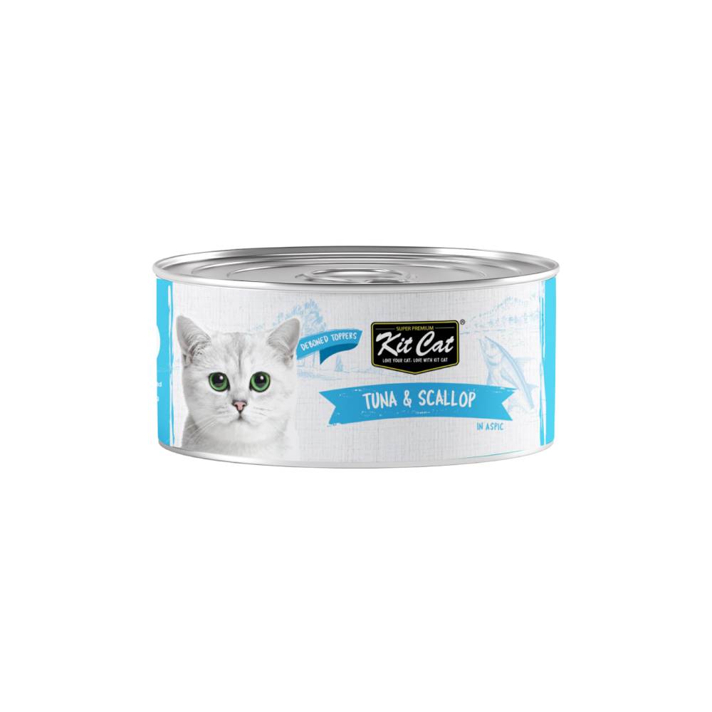 Kit Cat Tuna & Scallop Grain-Free Wet Cat Food — 80g Pouch