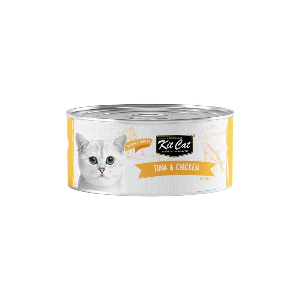 Kit Cat Tuna & Chicken Grain-Free Wet Cat Food — 80g Tin