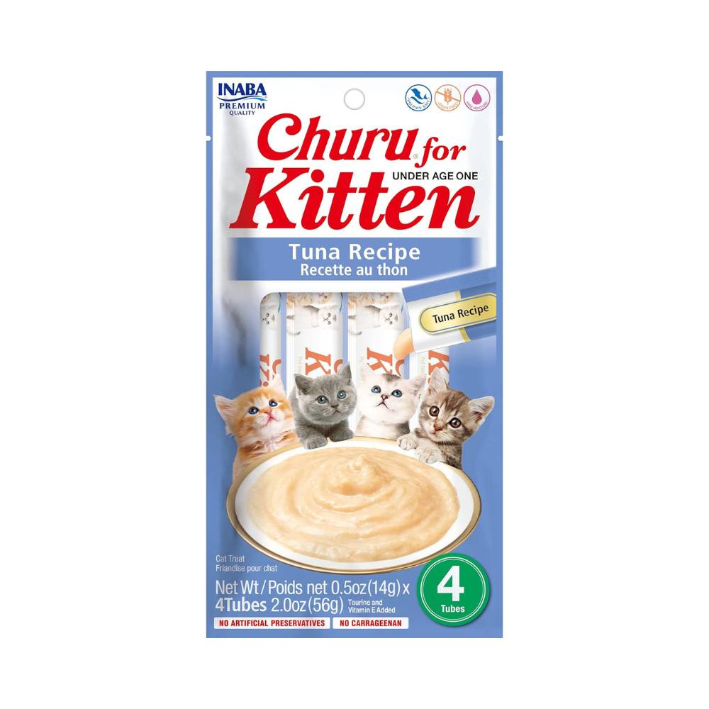 Inaba - Churu Tuna Recipe For Kitten 4Tubes (56G)