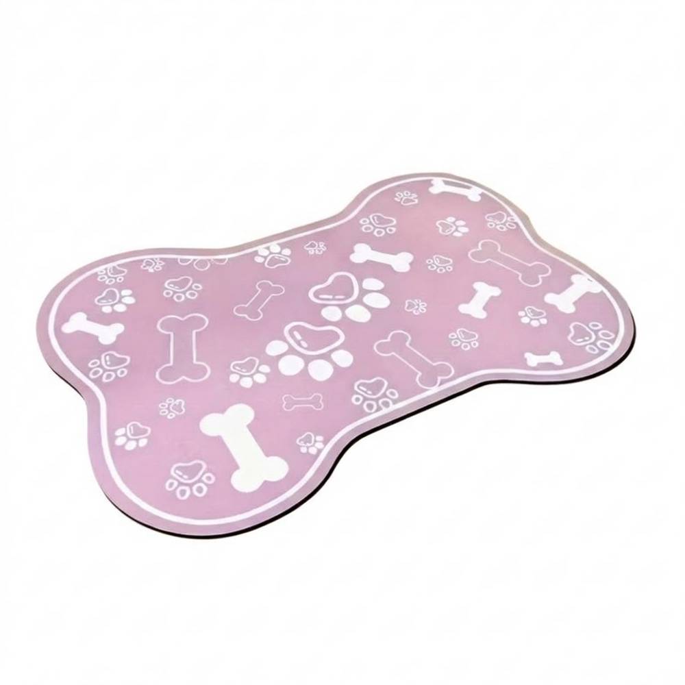 Cozy Paws Bone-Shaped Quick-Dry Dog Feeding Mat | 30 x 40 cm