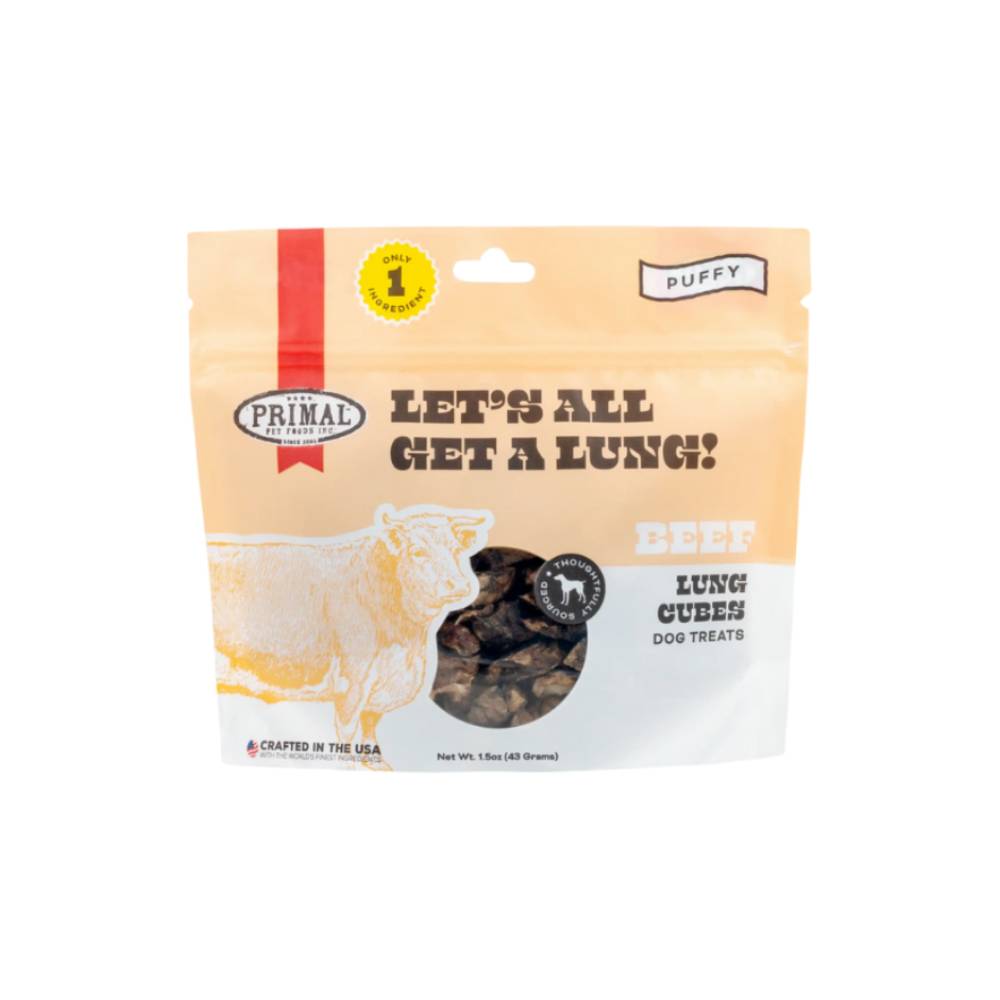 Primal - Lets All Get A Lung - Beef Dehydrated Treat 1.5oz
