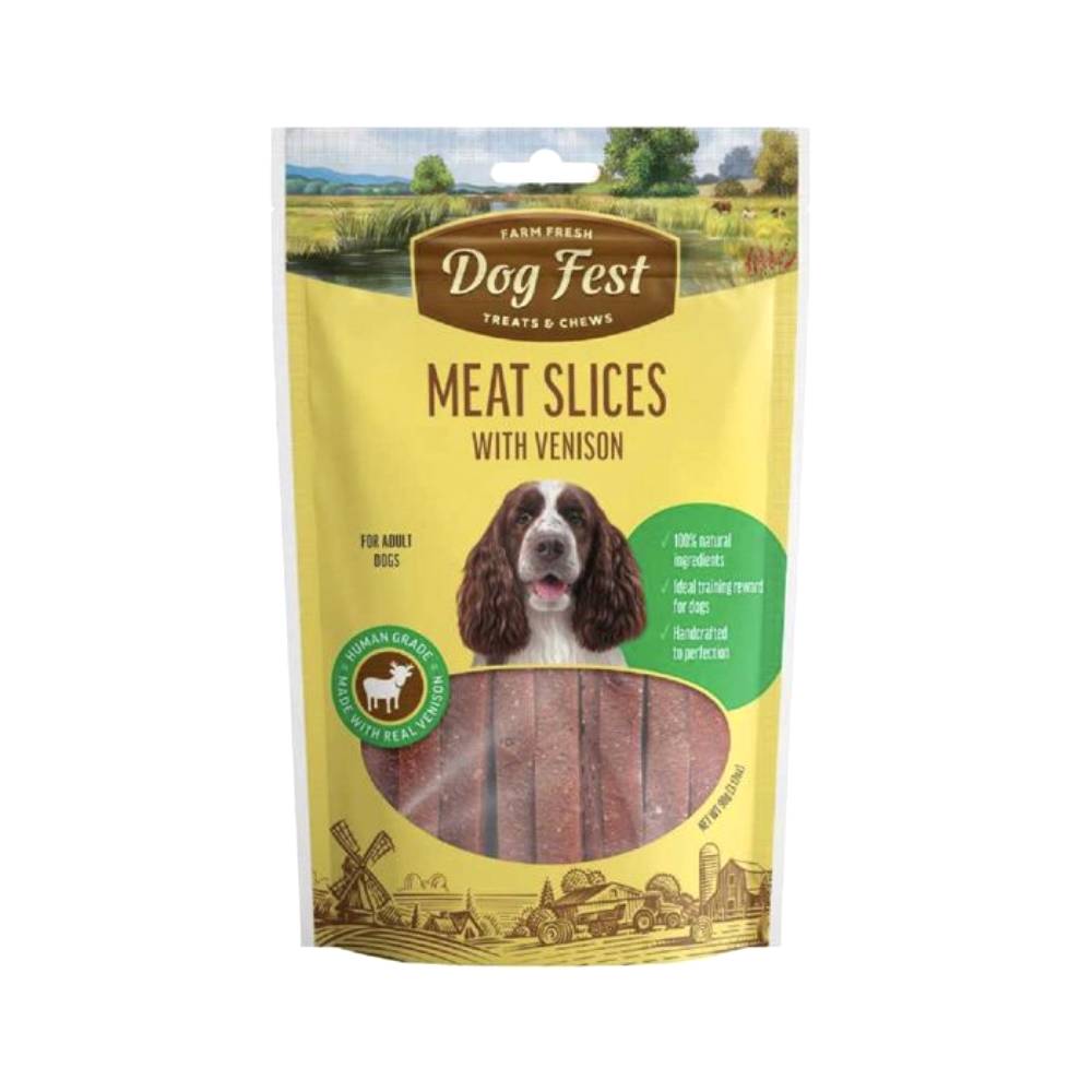 Dog Fest - Slices With Venison For Adult Dogs 90G