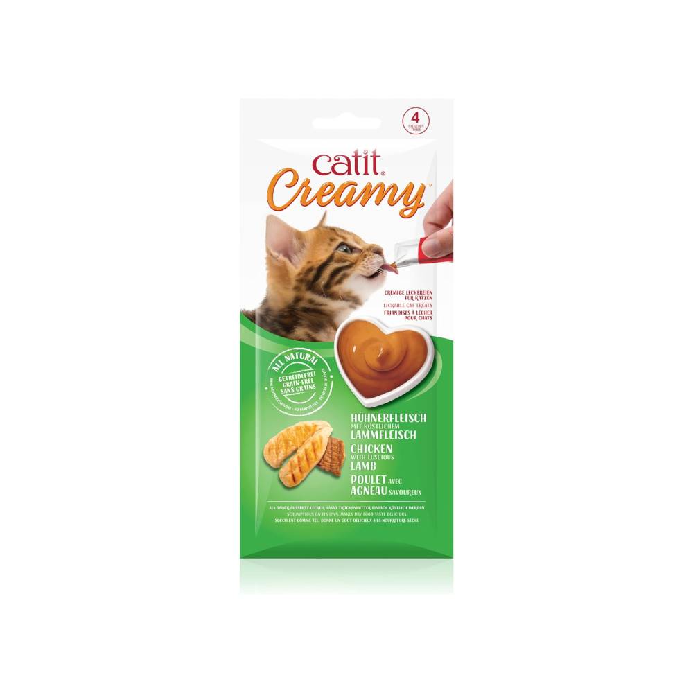 Catit - Creamy Lickable Treats - Chicken & Lamb ( 4 x 10g )