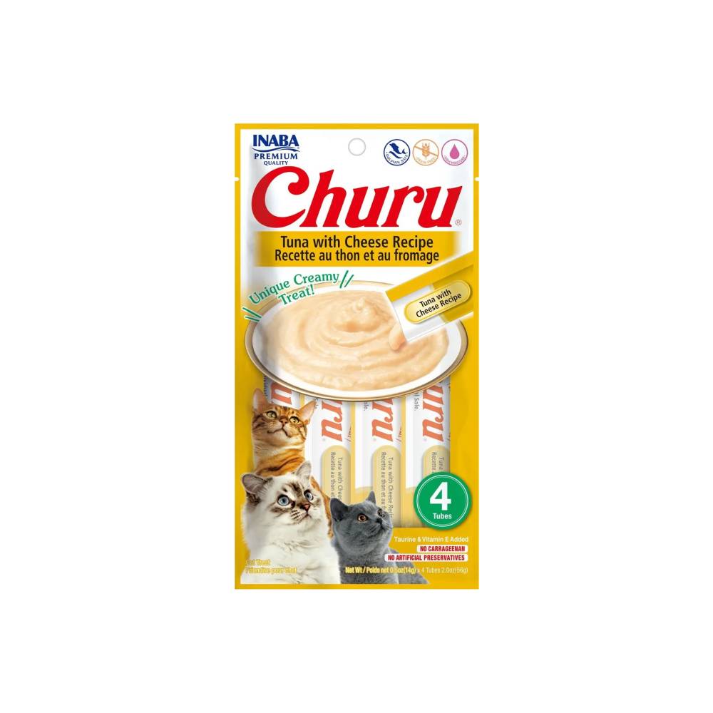 Inaba - Churu Tuna With Cheese Recipe 4Pcs/Pk
