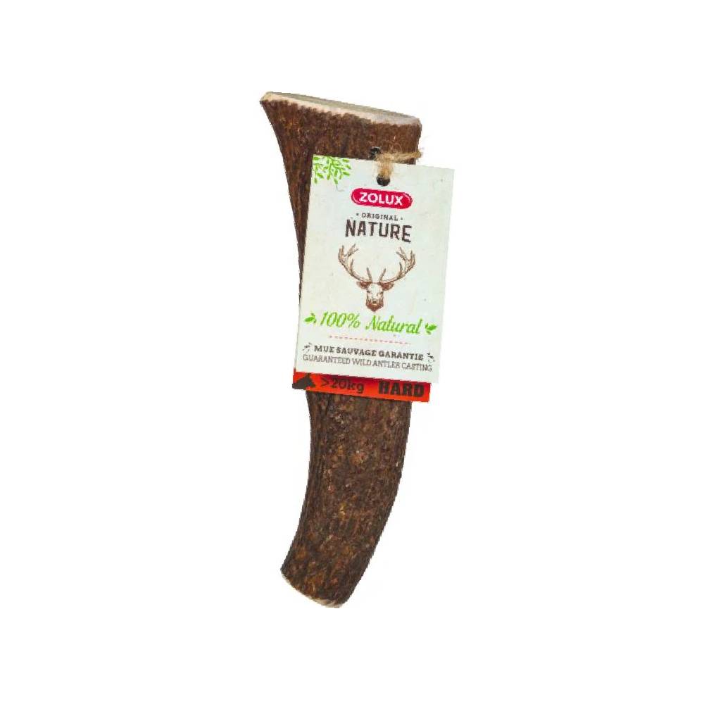 Zolux Natural Deer Antler Chew – Hard & Long-Lasting Dog Treat for Large Dogs (20kg+)