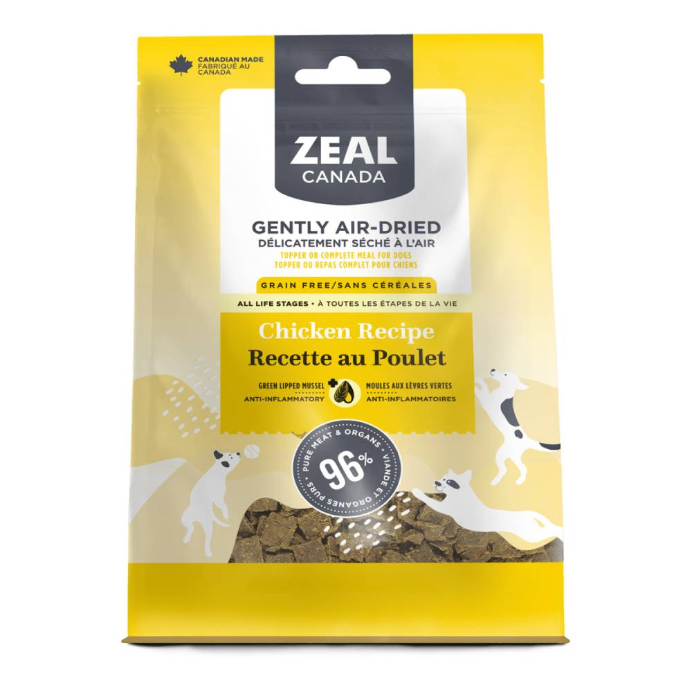 Zeal Gently Air-Dried Chicken Recipe for Dogs – 96% Meat & Organs, High-Protein Dog Food (1kg)
