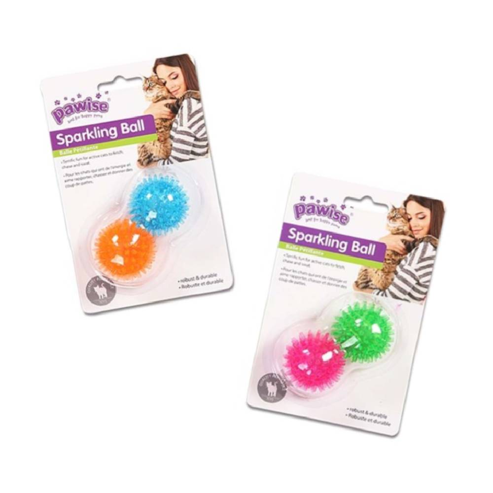 Pawise Sparkling Ball Cat Toy - 4.5cm Interactive Play Ball