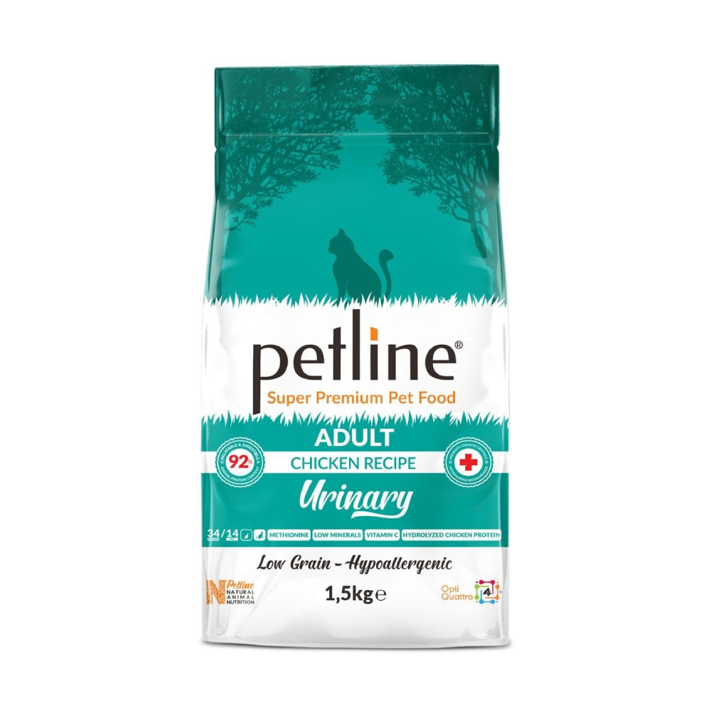 Petline Super Premium Adult Urinary Cat Food chicken Selection 1.5Kg