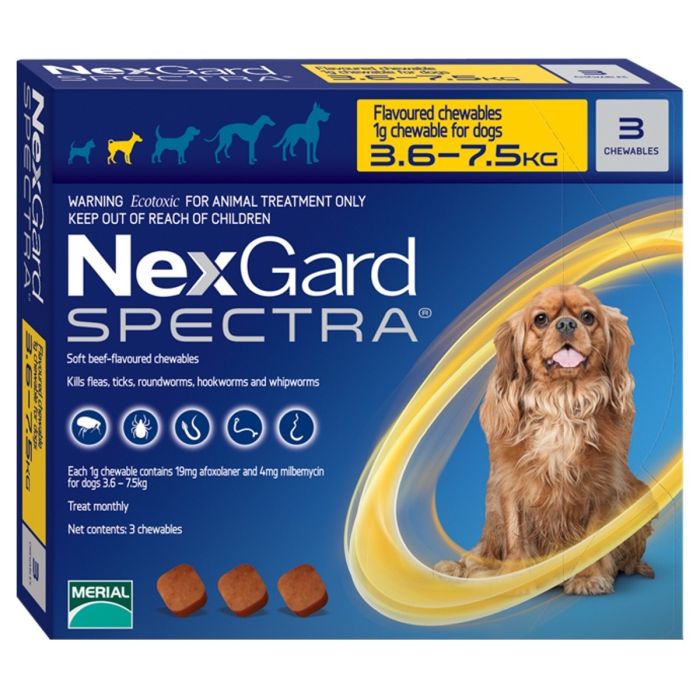 NexGard Spectra (3.5 - 7.5kg) Tabs