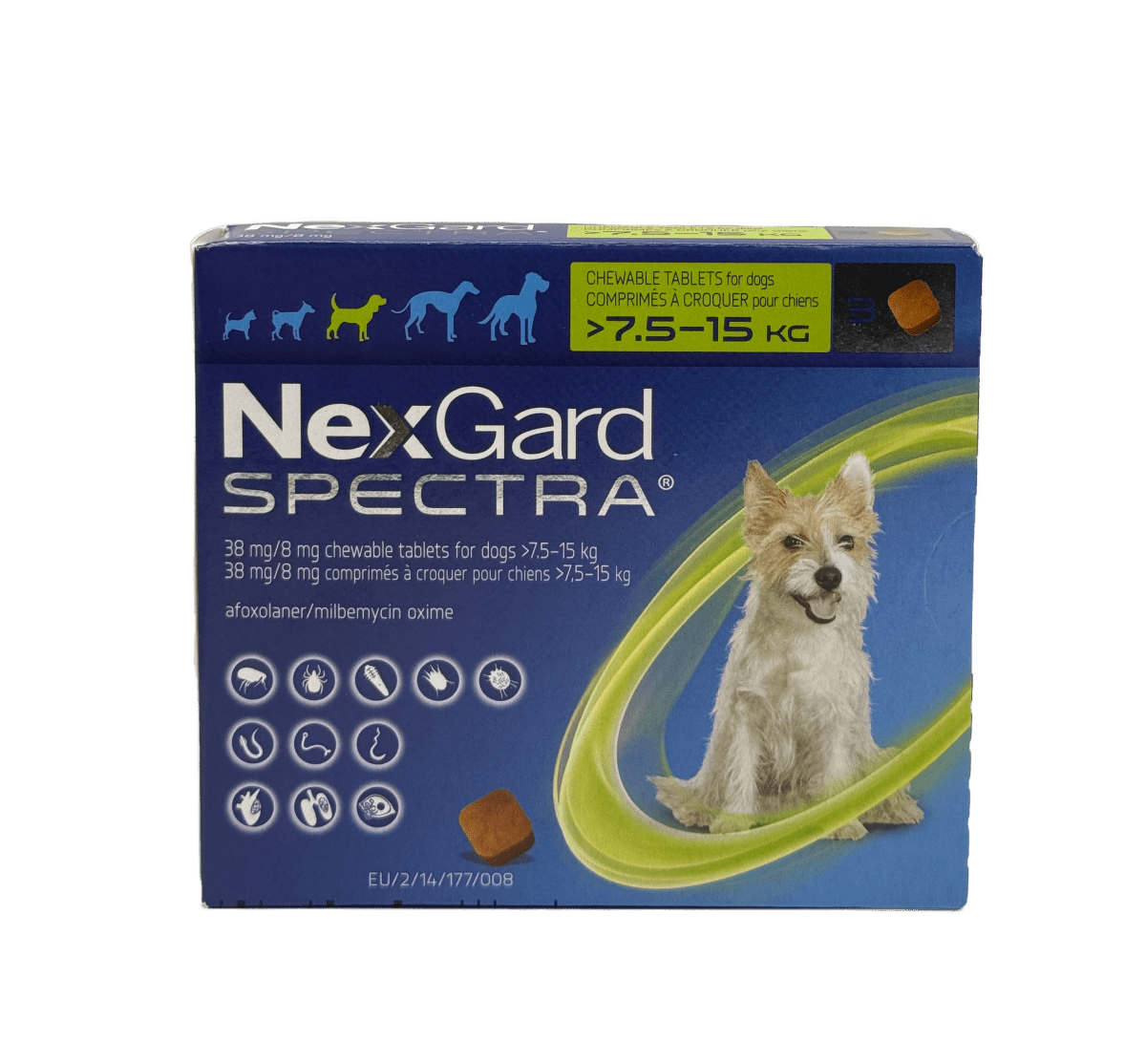 Nexgard Spectra 7.5-15 kg Tabs - Medium