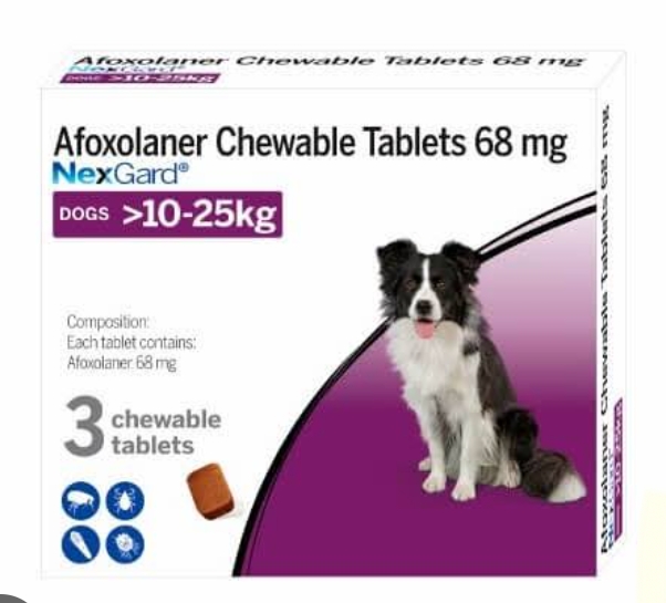 NexGard 136 mg chewable tablets buy online