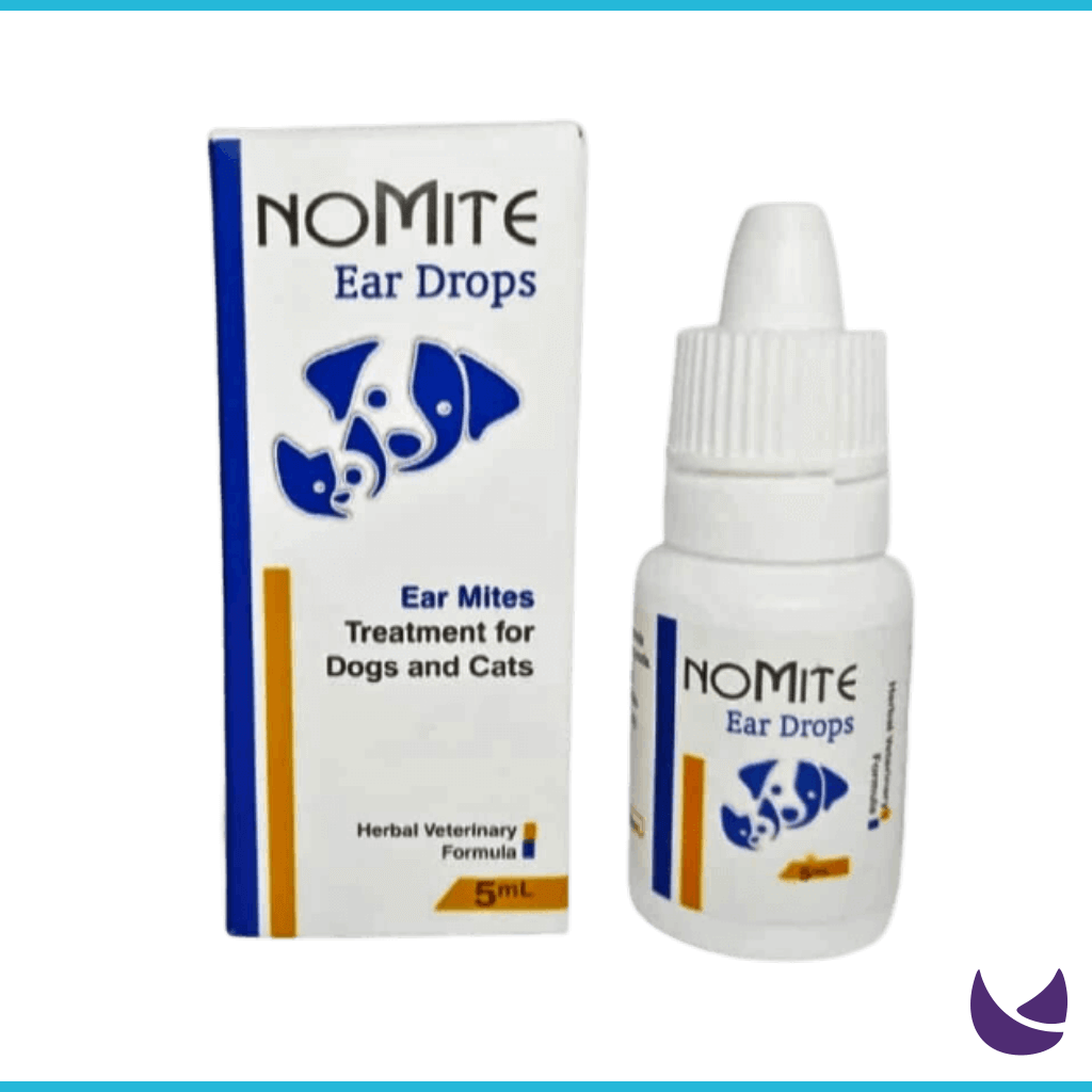 Nomite Ear Drops for Ear Mite Treatment in Cats and Dogs (5ml)