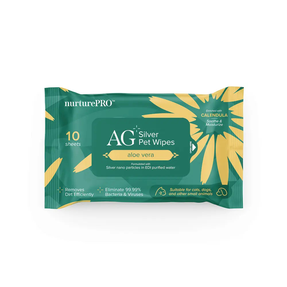 NURTUREPRO AG+ SILVER PET WET WIPES