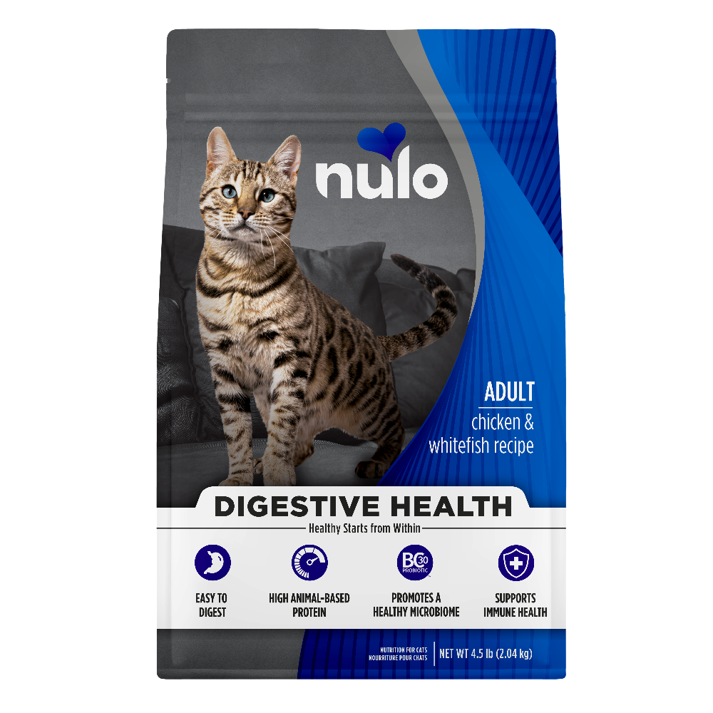 Nulo Digestive Health Adult Cat - Chicken & Whitefish 2kg Dry Cat Food