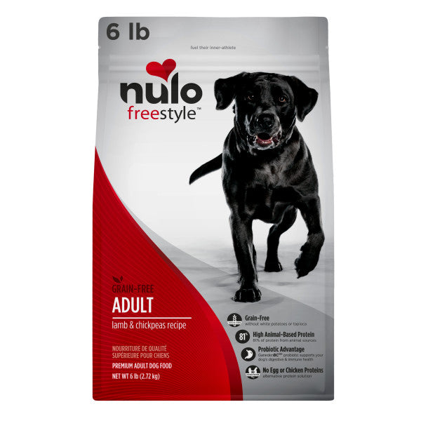 Nulo FreeStyle Adult Dog Grain-Free Lamb & Chickpeas with Probiotics Dry Dog Food