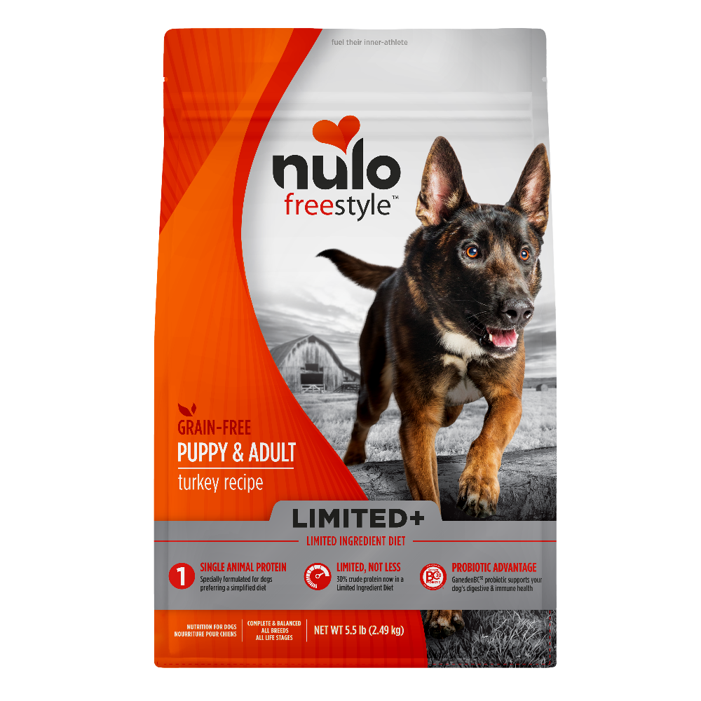 Nulo FreeStyle Limited Ingredient Diet for Puppy & Adult - Turkey with Probiotics Dry Dog Food