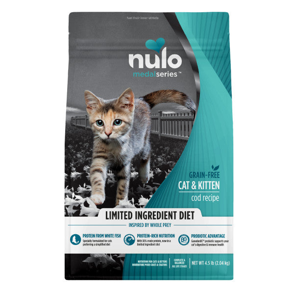 Nulo MedalSeries Limited Ingredient Diet for Cat & Kitten - Cod Recipe 2kg Dry Food